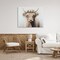 Stupell Industries Shaggy Cattle Floral Crown Canvas, design by Shawna Stewart